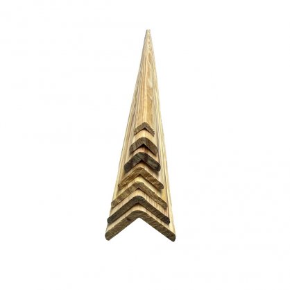 Baguette d'angle en pin 2400x15x15 mm