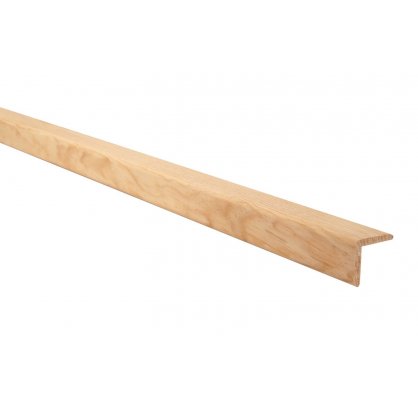 Baguette d'angle bords arrondis en pin des Landes 24X24 mm Long. 2,40 m