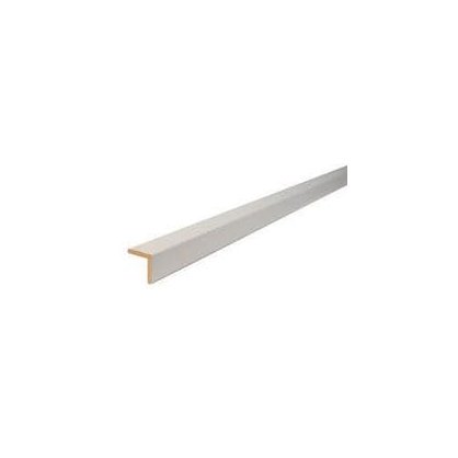 Baguette d'angle pin prépeint blanc 24x24 mm
