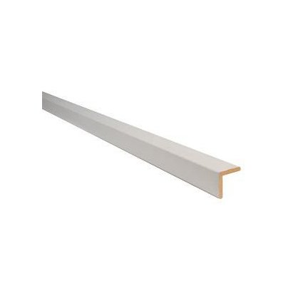 Baguette d'angle pin prepeint blanc 24x24 mm L. 2,40 m