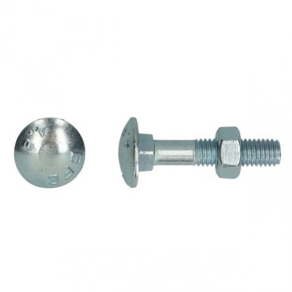 Boulons Tete Ronde Collet Carr 6 x 70 mm