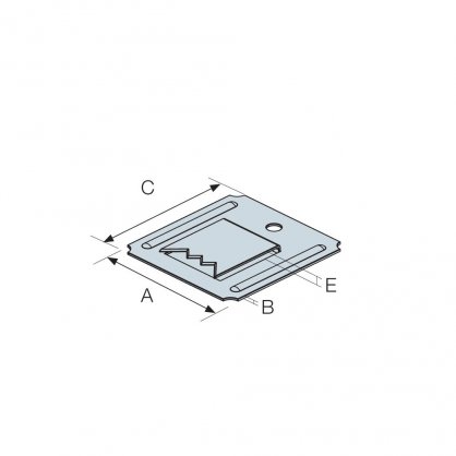 Dimensions Clip lambris bois SIMPSON