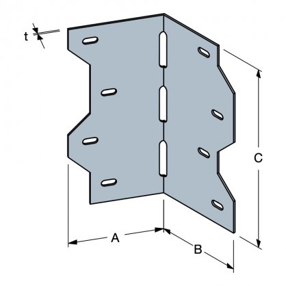 Cotes Equerre  angle ajustable LS50 SIMPSON