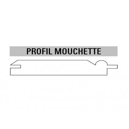 Lambris petit noeud mouchette 70x10 mm L. 2,00 m en pin