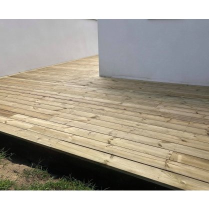 Lame terrasse pin lisse 4 faces 3600x145x27 mm