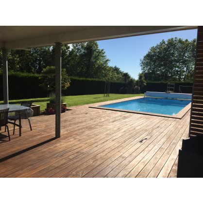 Lame terrasse Cumaru L. 4,30m 145x21 mm