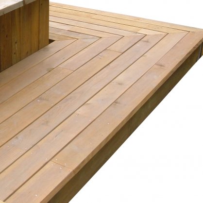 Lame terrasse en pin maritime trait Classe 4 lisse SELECTION - L.2,40 m 145x22 mm