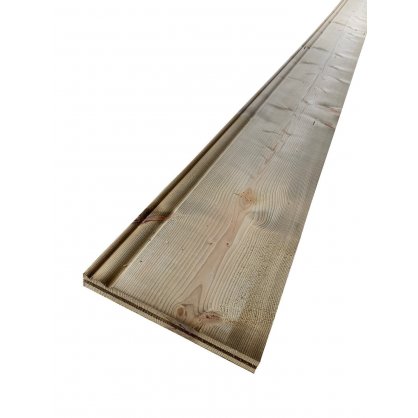 Planche de rive 220x28 mm Long. 4,80 m en Sapin/Epicea trait Classe 3