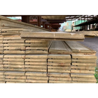 Planche et bandeau de rive 170x28 mm Long. 5,40 m en sapin 