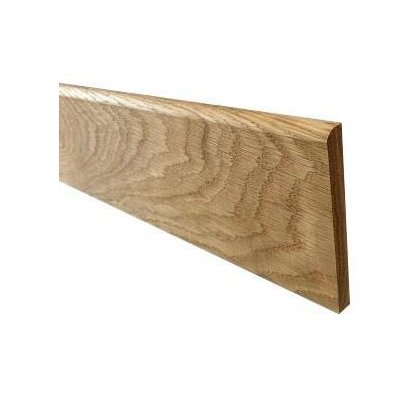 Plinthe en chne massif bord arrondi 70x10 mm L. 2,40 m