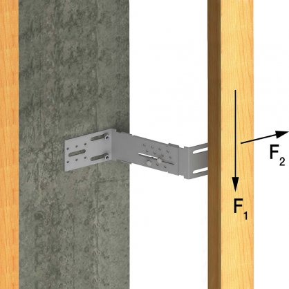 Fixation querre angle sortant pour bardage ITE AB45C SIMPSON