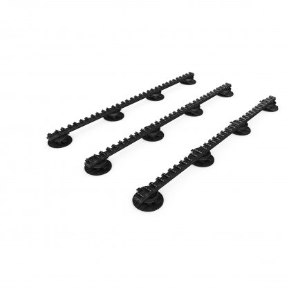 Rail PR24 GRAD de 32 clips pour 16 lames de 120 mm - Long. 1984 mm