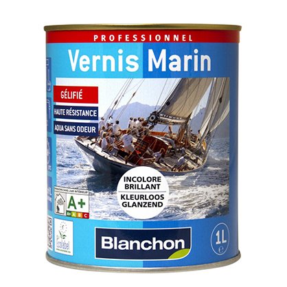 Vernis marin haute rsistance Incolore brillant 1L - BLANCHON