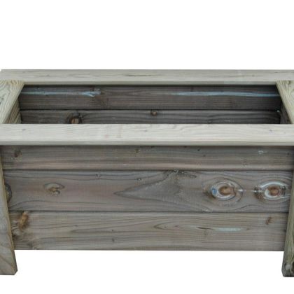 Jardinière Long 100x larg 40x Haut 50 cm en bois traité Classe 4