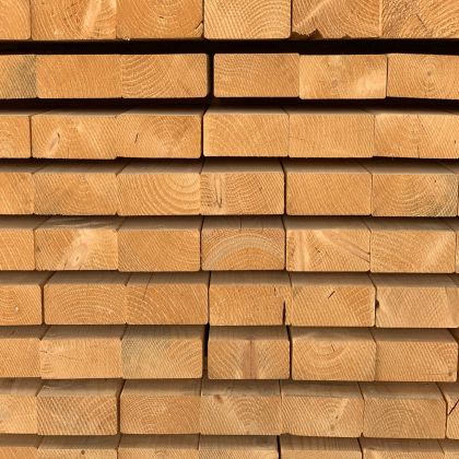 Bois d'Ossature en sapin 95x45 mm long. 5,40 m traité Classe 2