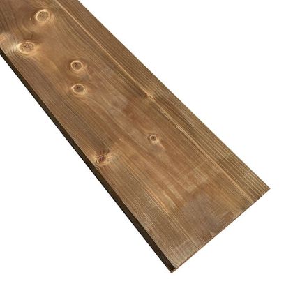 Bardage sapin réversible 2700x145x22 mm traité Classe 3 MARRON