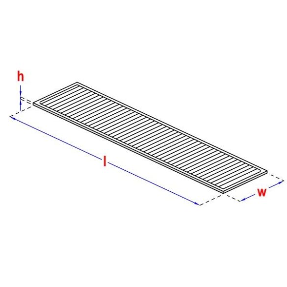 Cales plates 2x22x95 mm pour terrasse HAPAX - 1000 pcs