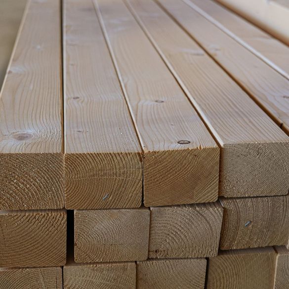 Bois de charpente sapin séché et raboté - 100x80 mm - Long. 5,00 m - Classe 2