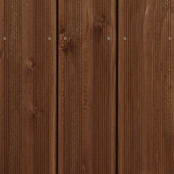 Lame terrasse pin du Nord strié Leni - L.5,10 m - 145x27 mm - Classe 4 marron
