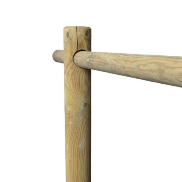 Rondin bois 1 perçage traversant Ø14 cm x 1,50 m - Classe 4 - pour clôture ranch