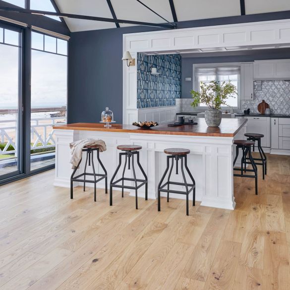 Parquet contrecollé monolame Diva 184 Clic - 12 x 184 x 495/1992 mm - Chêne Zénitude Bois Flotté