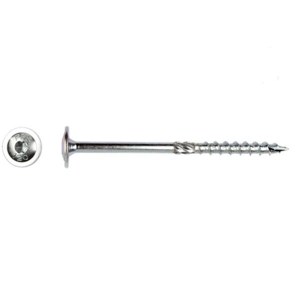 50 Vis à bois de construction TK Ø 8x100 mm - Torx 40 - Tête bombée - PFS+