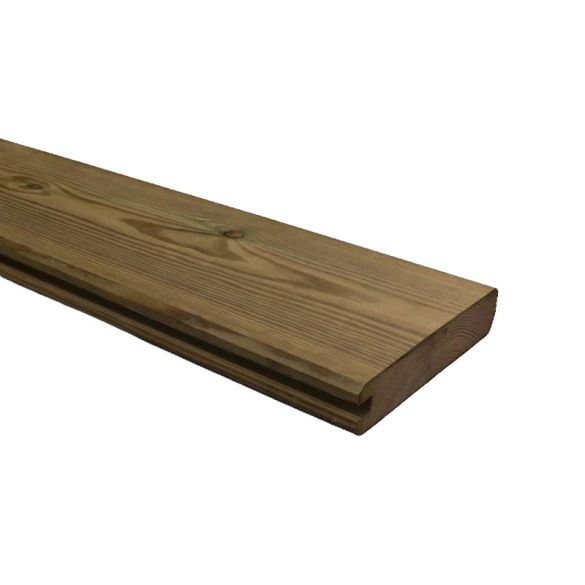 Planche de finition NIVA en pin du nord Long 1,70 m - 130x25 mm - Cl.4 marron