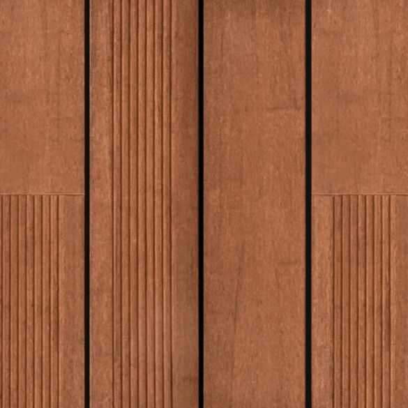 Lame terrasse bambou réversible pré- huilée Brun clair L. 1,85 m - 137x20 mm