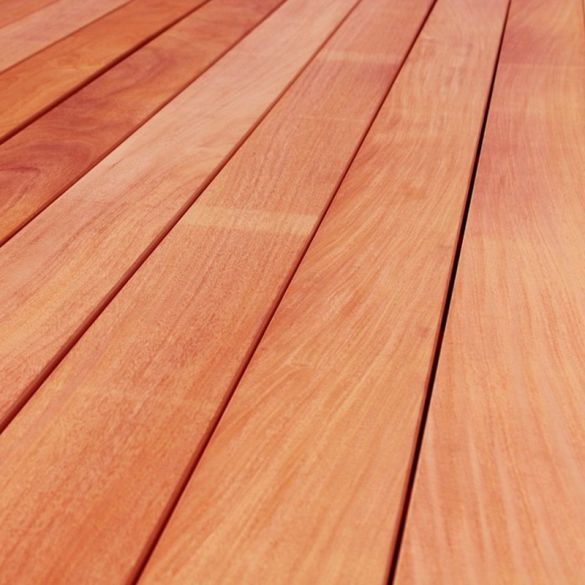 Lame terrasse bois exotique PADOUK lisse - 120 x 21 mm - Longueur 4,60 m