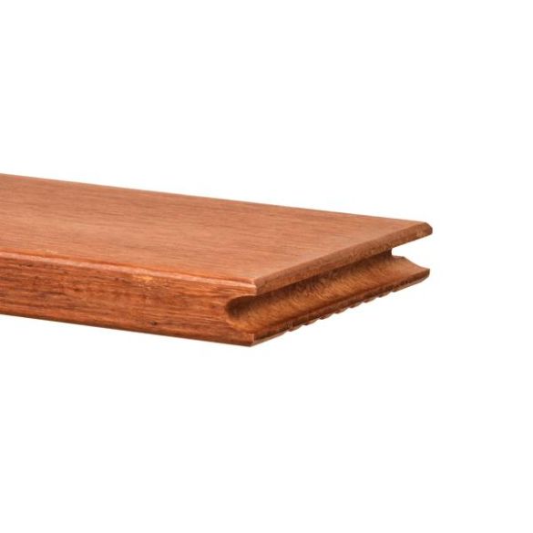Lame terrasse bambou réversible pré- huilée Brun clair L. 1,85 m - 137x20 mm