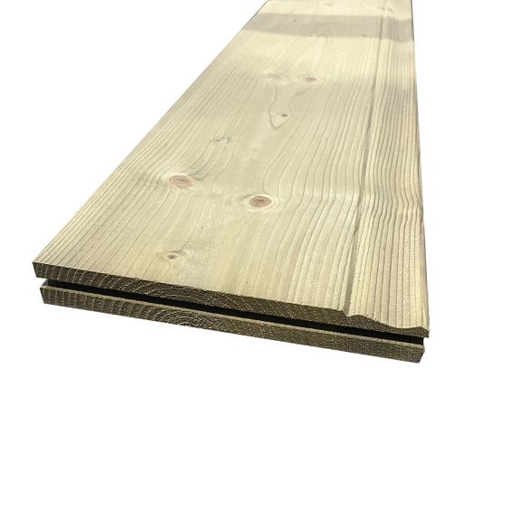 Planche ou bandeau de rive en sapin - 245x28 mm - Long. 4,80 m - Classe 3