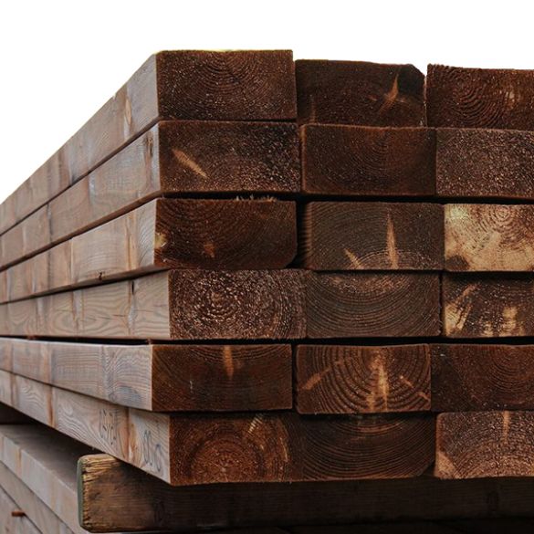 Charpente pin sylvestre 150x80 mm - rabotée et traitée Cl4 marron - L. 3,00 m