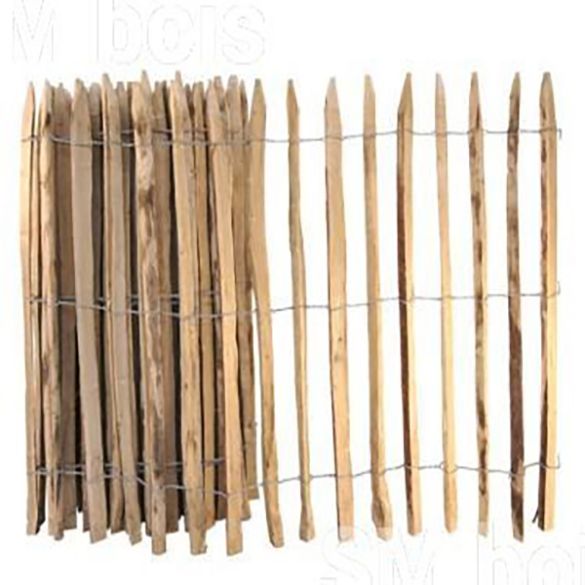 Ganivelle châtaignier fendu Haut. 80 cm - Écartement 5 cm (+/-1) - Rouleau 10 ml