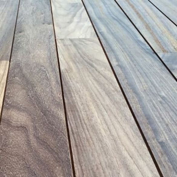 Lame terrasse bois exotique PADOUK lisse - 120 x 21 mm - Longueur 4,90 m