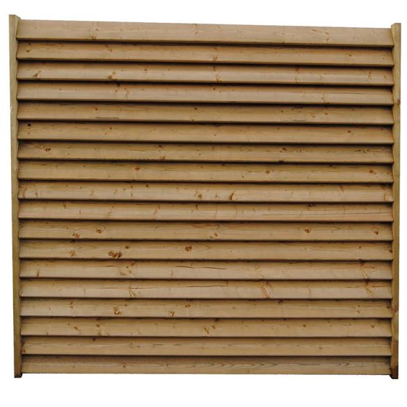 Paire de poteaux de clôture persienne - L. 2,40 m - 90x45 mm - en pin Classe 4