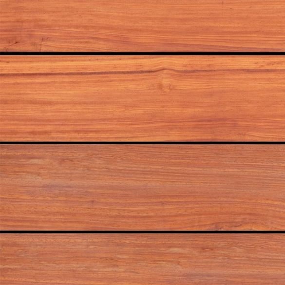 Lame terrasse bois exotique PADOUK lisse - Longueur 2,75 m - 120 x 21 mm