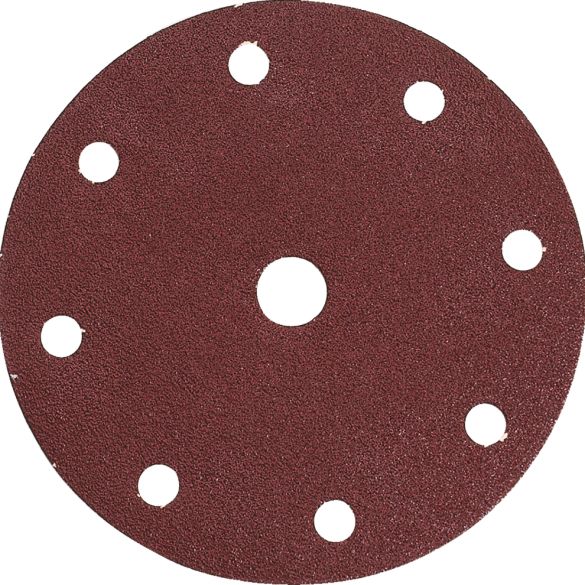 10 disques abrasifs Ø150 mm grain 150 - 8 + 1 trous (bois/métal) | Makita P-31968