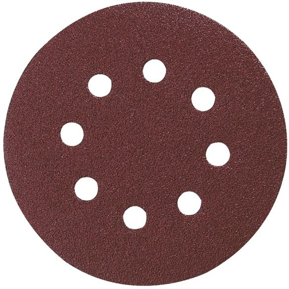 10 Disques abrasifs grain 180 - Ø 125 mm - 8 trous (bois/métal) | Makita P-43583