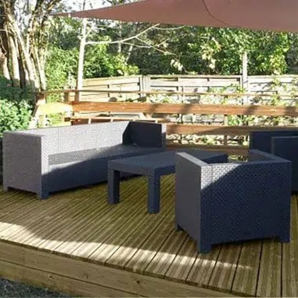 Lame de terrasse en pin du nord strié Long. 3,60 m - 145x27 mm - Classe 4