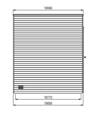 POTENZA - Abri en bois traité autoclave 5,94 m² - Pergola - Toit plat - S8733-1
