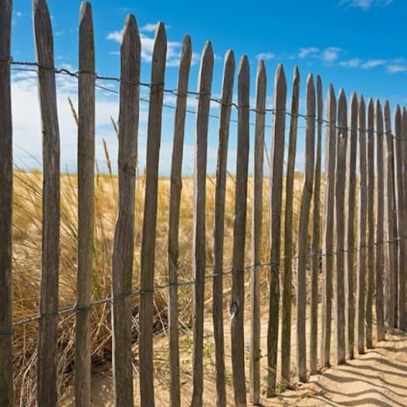 Ganivelle châtaignier fendu Haut. 1,20 m - Écartement 7 cm (+/-1) - Rouleau 10 ml