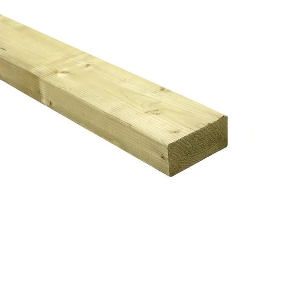 Ossature sapin/épicéa rabotée traitée Classe 3 - 145x45 mm - Longueur 5,40 m