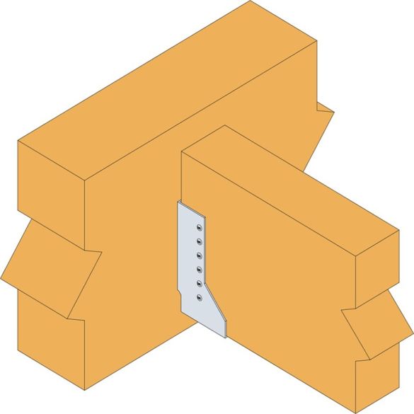 Grand sabot ailes intérieures 100x250 mm - acier galvanisé 4mm | SIMPSON