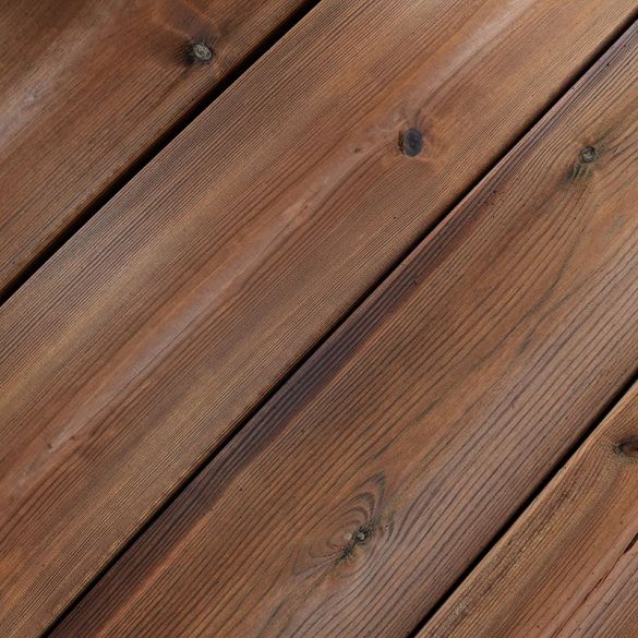 Lame terrasse Pin du Nord - Qualité US - L.5,40 m - 145x27 mm - Cl4 marron