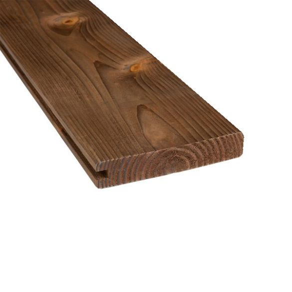 Lame finition clôture AUSTRAL 135x34 mm - Long. 1,92 m - en pin Cl.4 marron