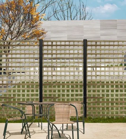Panneau treillis sans cadre 90x180 cm - Traité Classe 4 - Maille 6x6 cm