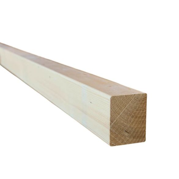Bois de charpente sapin séché et raboté - 100x80 mm - Long. 6,00 m - Classe 2