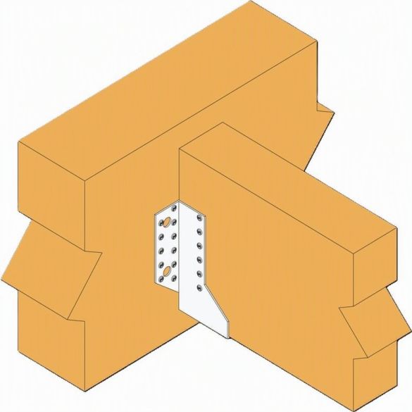 Sabot ailes extérieures 120x160 mm - Acier galvanisé 2 mm - SAEL440/120/2