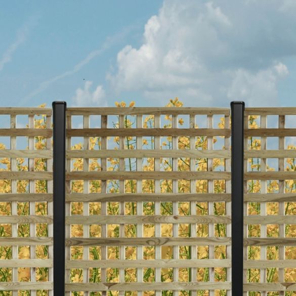 Panneau treillis sans cadre 90x180 cm - Traité Classe 4 - Maille 6x6 cm