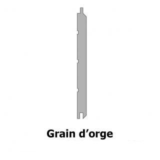 Lambris Prestige Sans Nœud profil grain d'orge 70x10 mm L. 2,00 m en pin